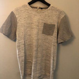 Univibe Men's Gray Short Sleeve T-Shirt with Shirt Pocket XL